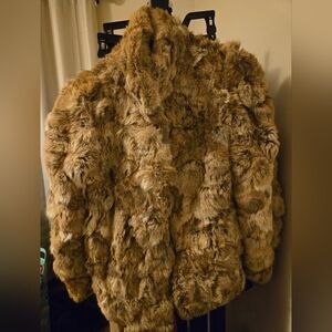 Vintage Rabbit Fur Coat Made in Hong Kong